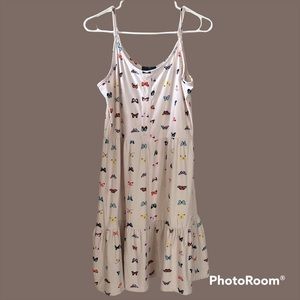 Faded Rose Womens Butterfly Print Dress